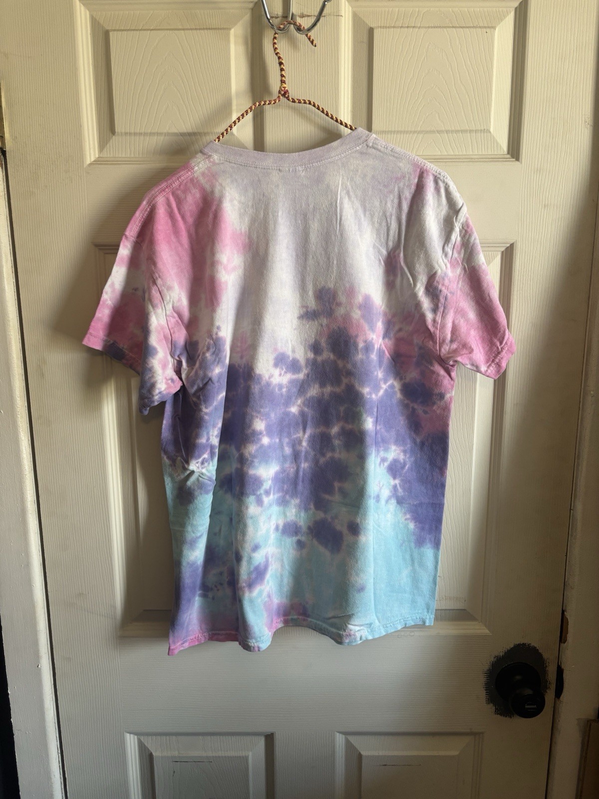 Dance Gavin Dance Men's Large Purple Tie-Dye Cotton Shirt gallery