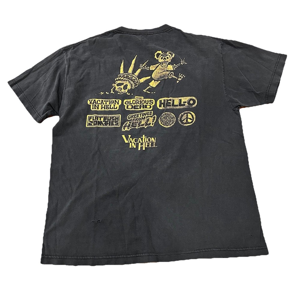 Flatbush Zombies Vacation In Hell Shirt Medium Black The Glorious Dead Hip Hop