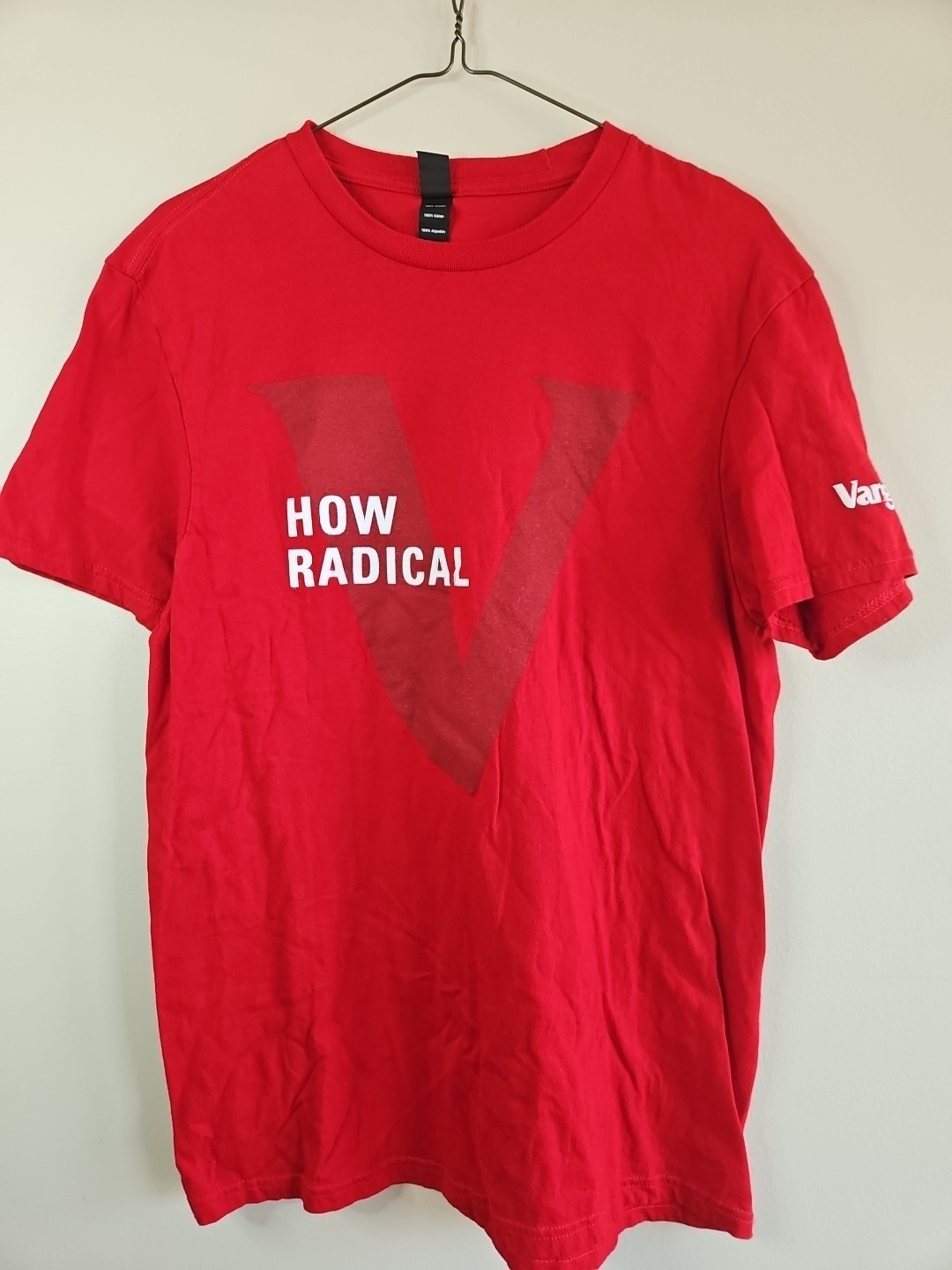 Vanguard "How Radical" T-Shirt, Investing/Finance, Red, Men's M gallery