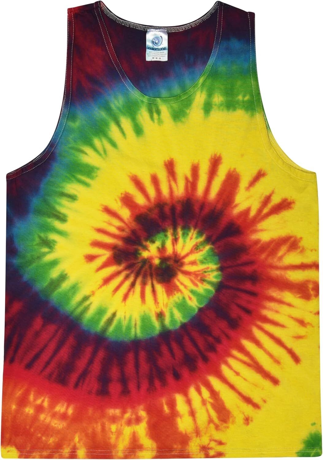 Unisex Tie Dye Tank Top Sleeveless 100% Cotton Summer Beach Shirt Hand Dyed gallery