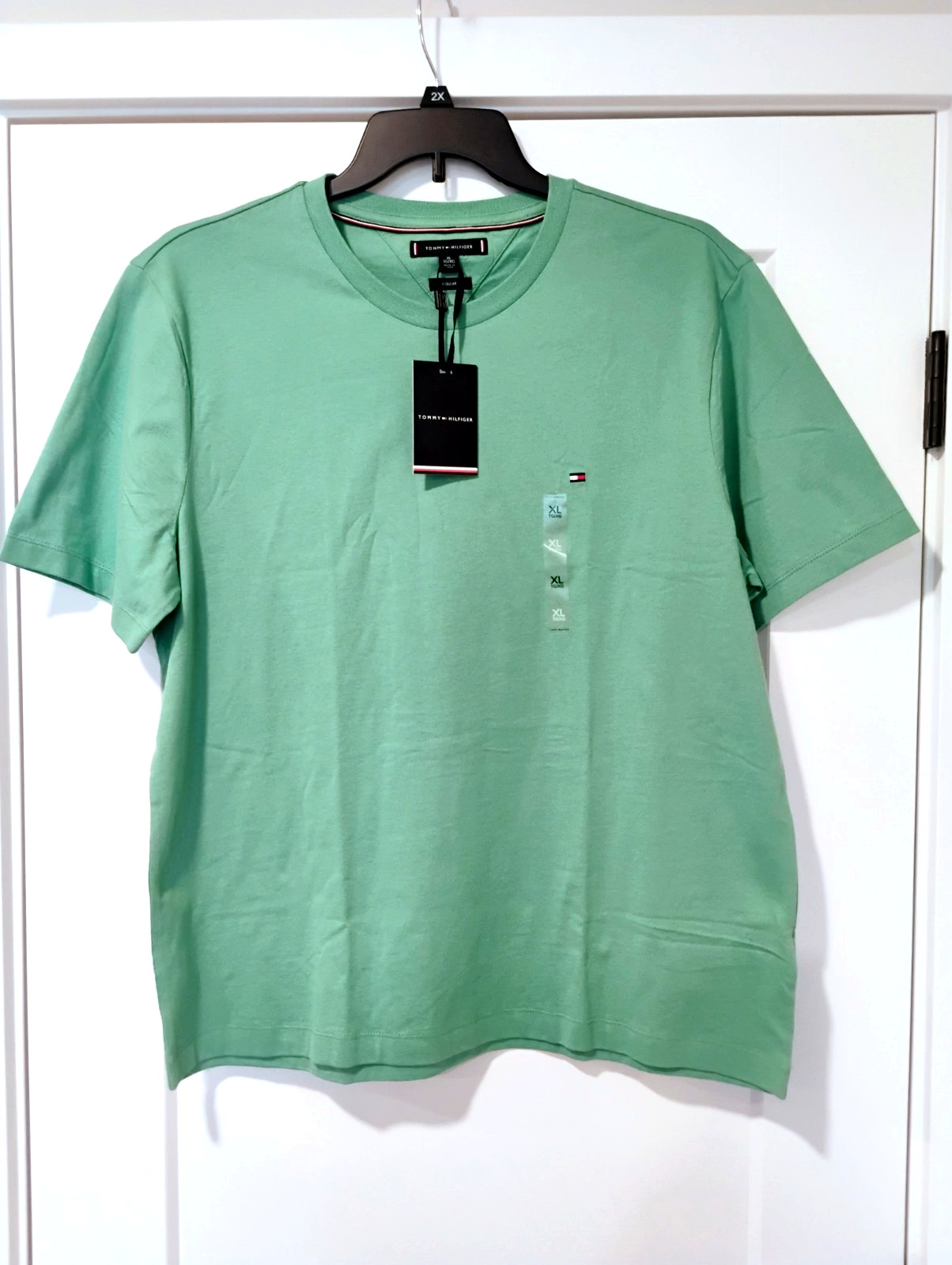 NWT XL Men's Tommy Hilfiger Mint Green Crew Neck Short Sleeve Tee T-Shirt NEW gallery