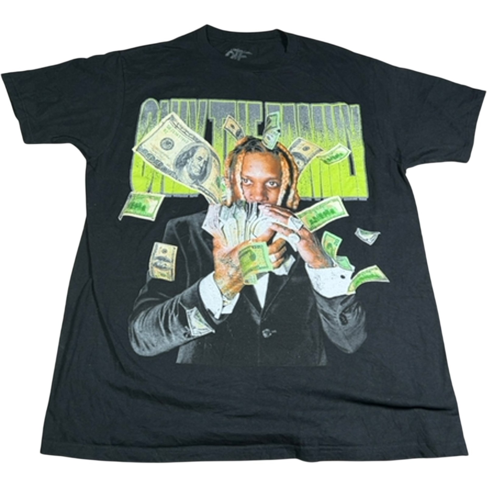 OTF Lil Durk T-Shirt Men’s Large Black ‘Only The Family’ Graphic Hip Hop Rap Tee