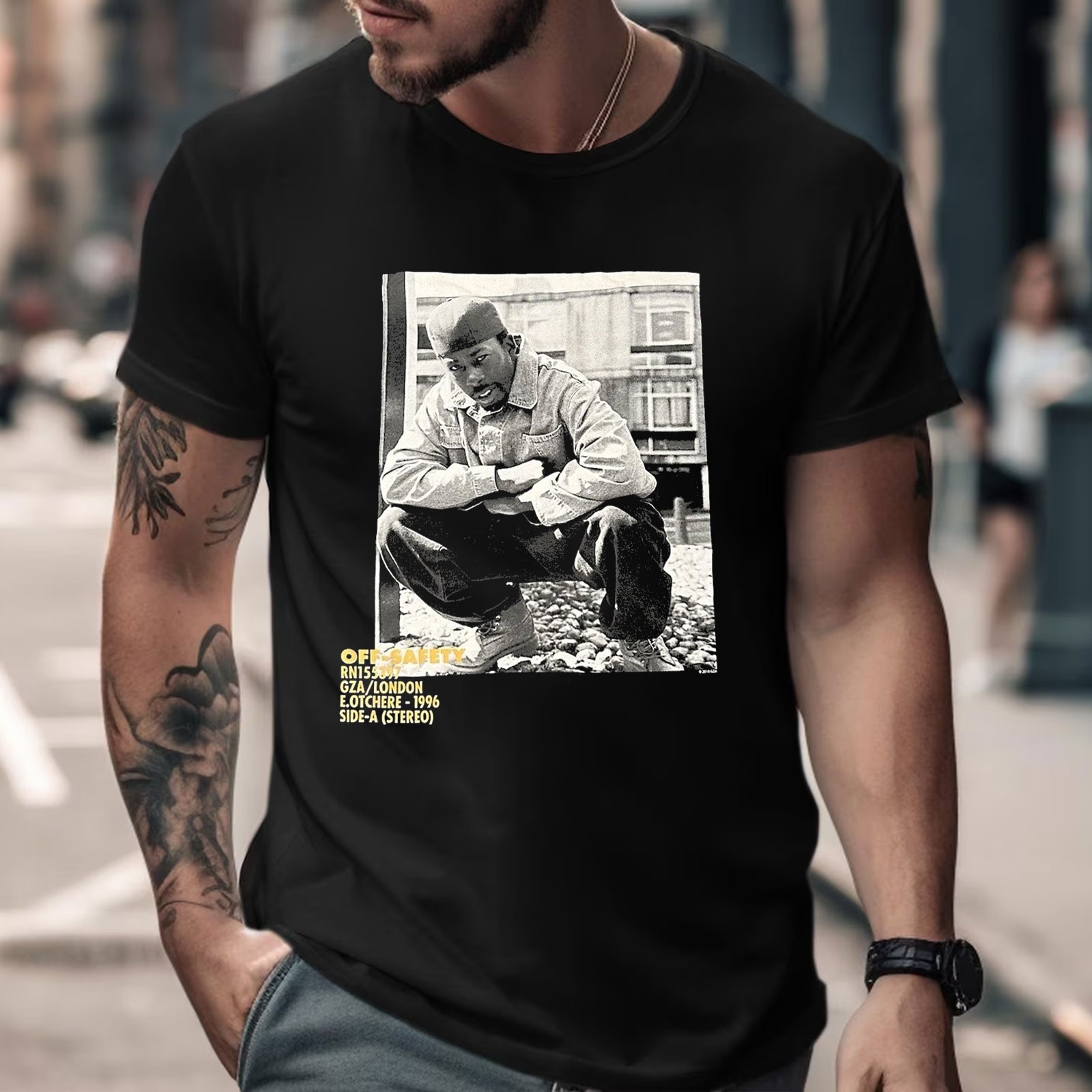 Wu-Tang Clan T-Shirt GZA / London Black Adult Tee
