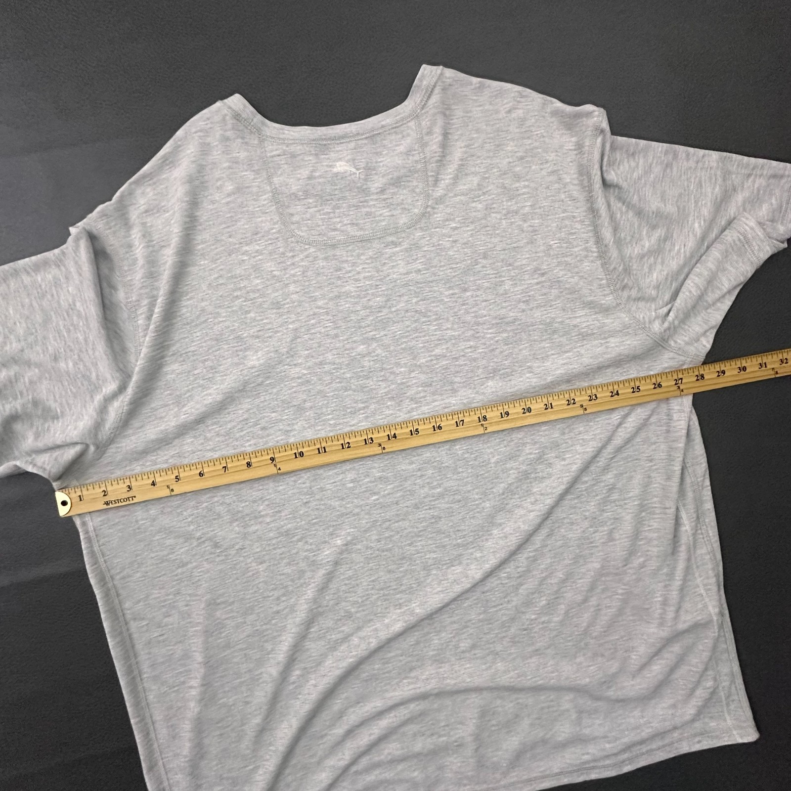 Tommy Bahama T Shirt Mens 2XL Big Gray Reversible Modal Blend Comfort Luxe Tee gallery