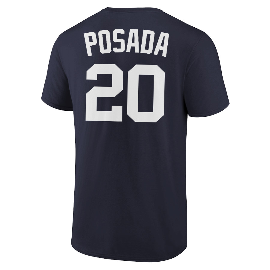 Jorge Posada T-Shirt New York Yankees Player Name and Number Soft Jersey Tee gallery