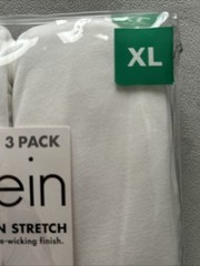 Calvin Klein 3 Pack Cotton Stretch V-neck T-shirts XL White New In Package