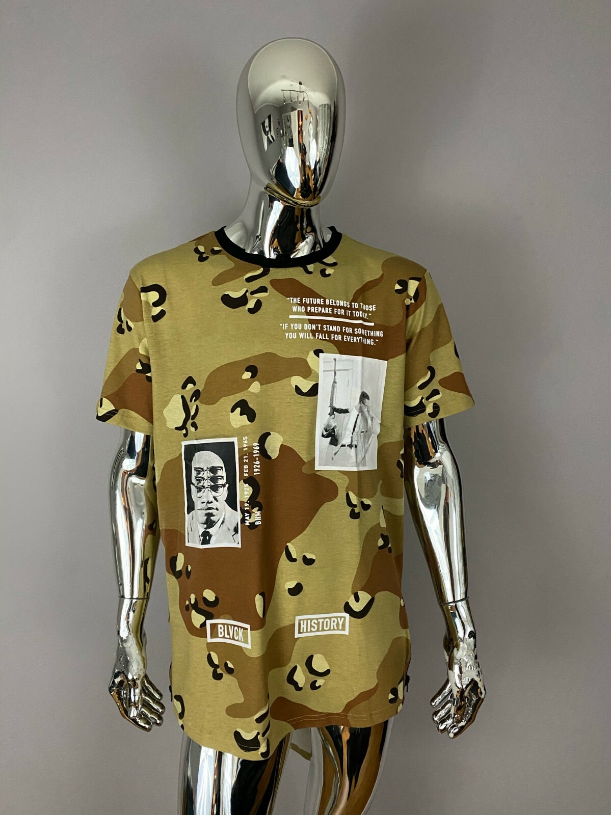 New Rise As 1ne Camouflage Graphic T Shirt Size 2XL