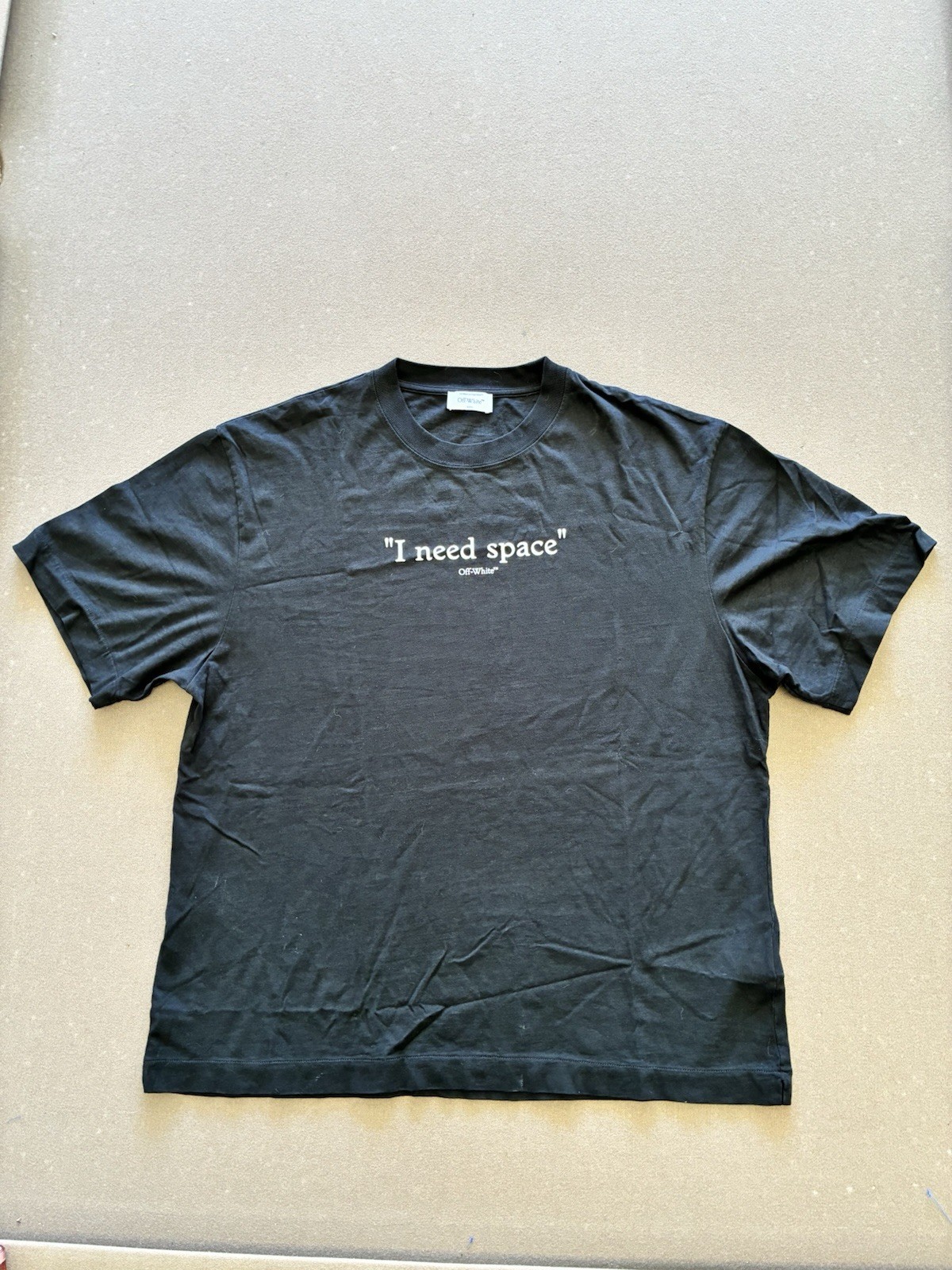 OFF WHITE “ I Need Space” STAFF T Shirt Fall Winter 2023 XL gallery