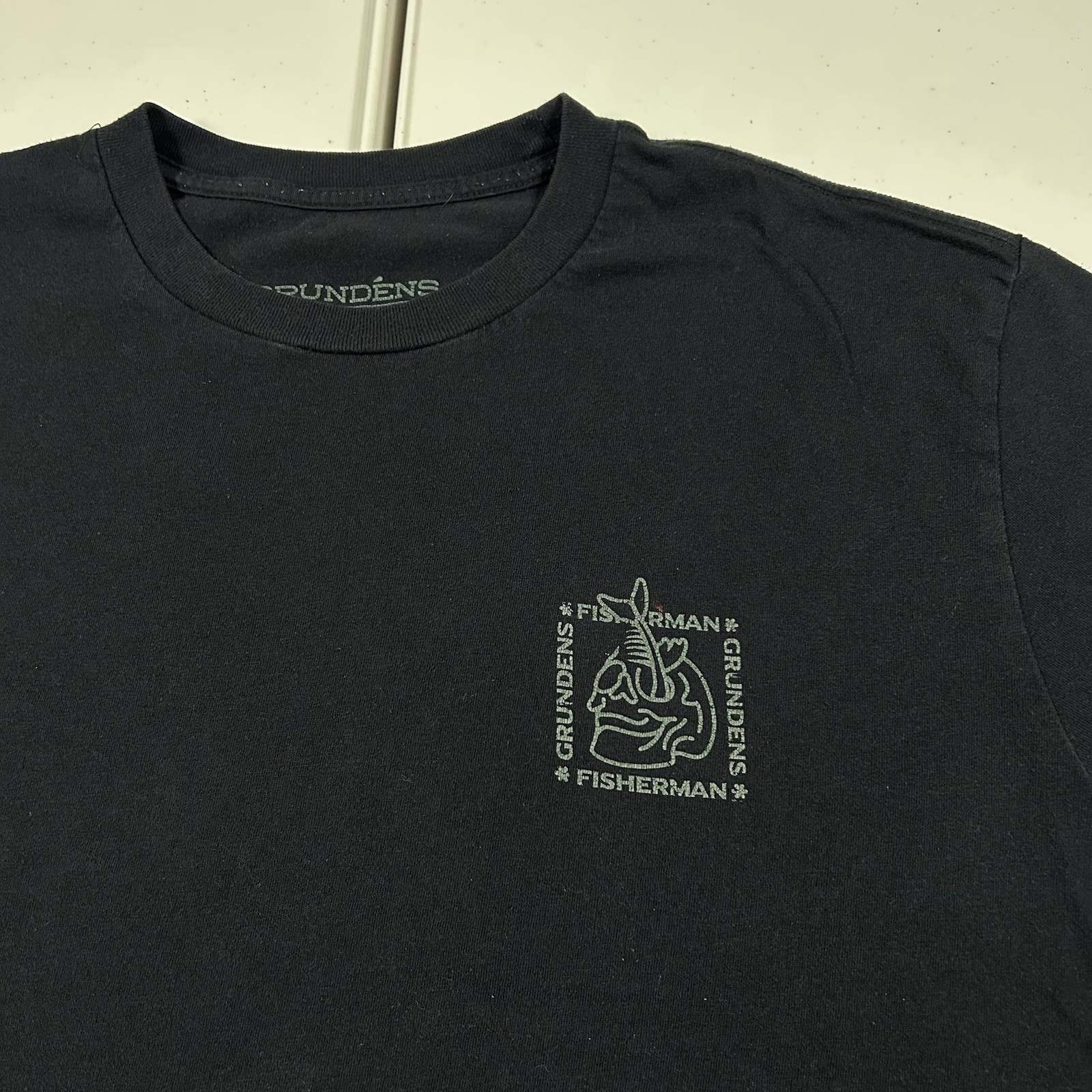 Grundens Fisherman Skull Graphic T Shirt Men's Size XL Black Sportsman Outdoors gallery