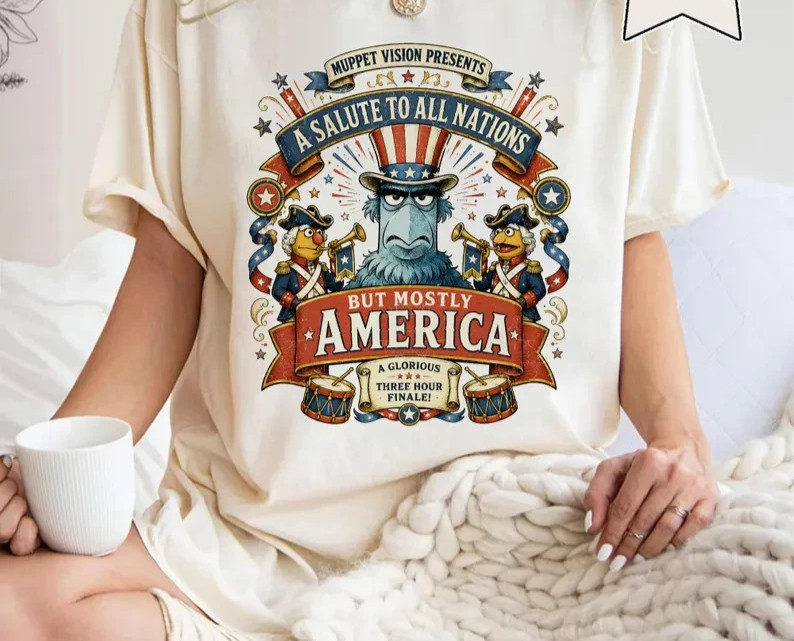 Vintage Retro A Salute To All Nations But Mostly Muppets Shirt gallery