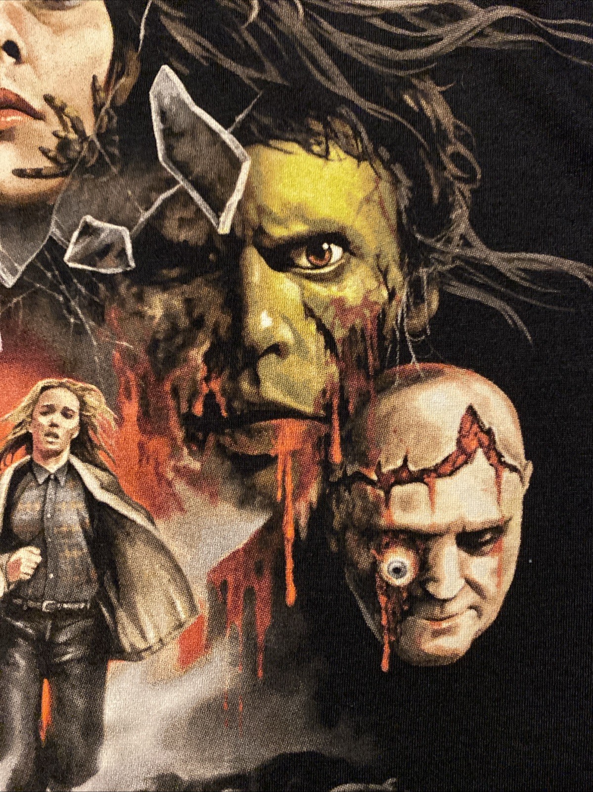 Fright-Rags Lucio Fulci’s The Beyond Baseball Tee Shirt Raglan Large OOP Zombie gallery