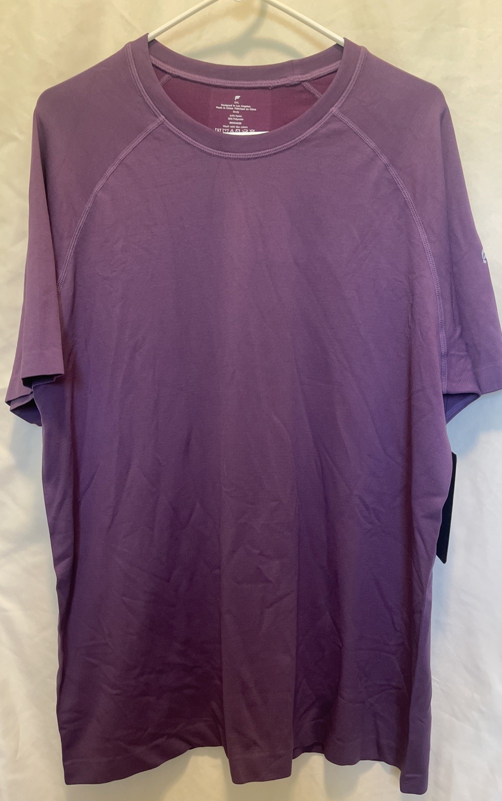 Fabletics Training Day Tee Purple Mystique XXL- NWT- Athletic Wear- Work Out gallery