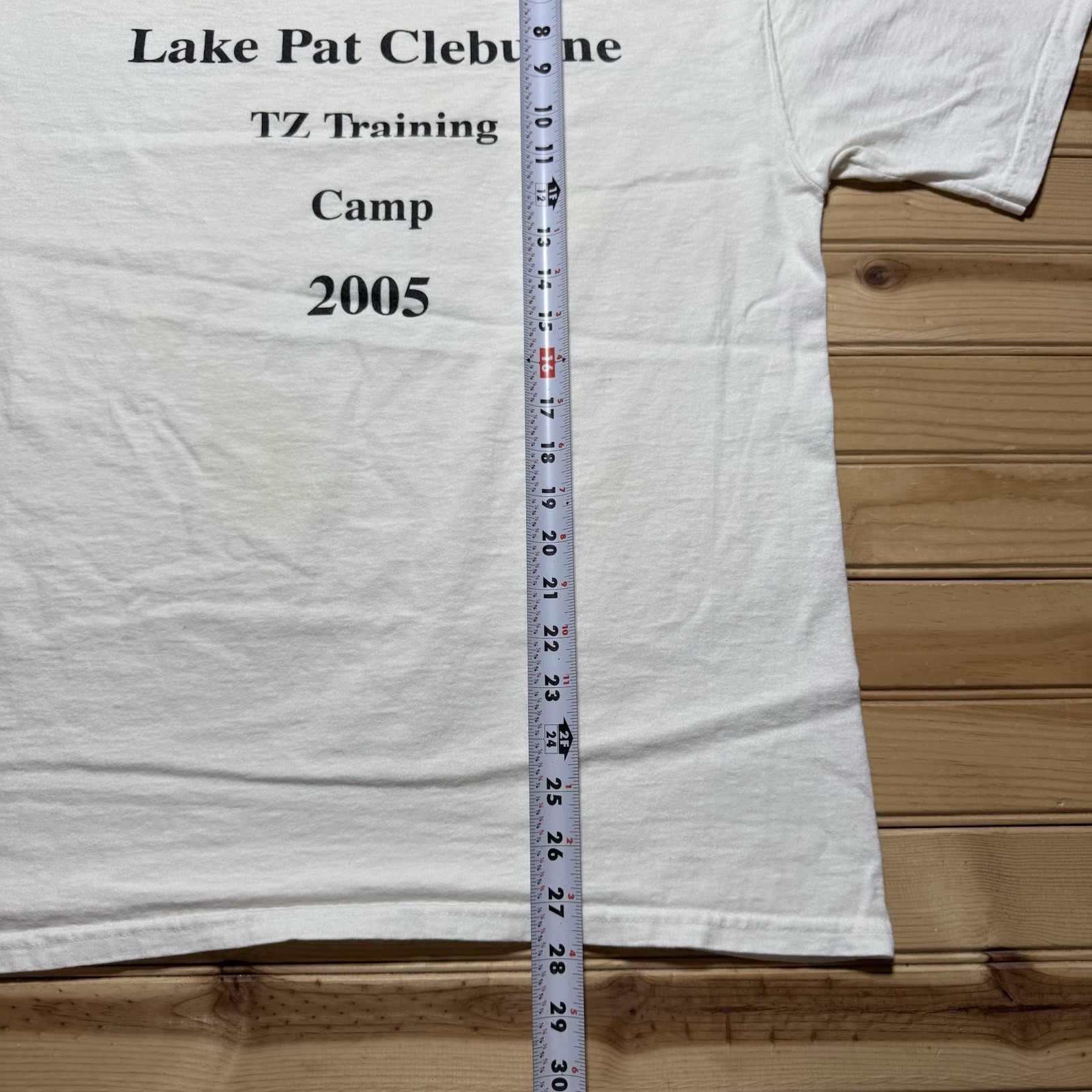 Vintage Lake Pat Cleburne TZ Training Camp Permian Basin Boating Shirt - Large gallery