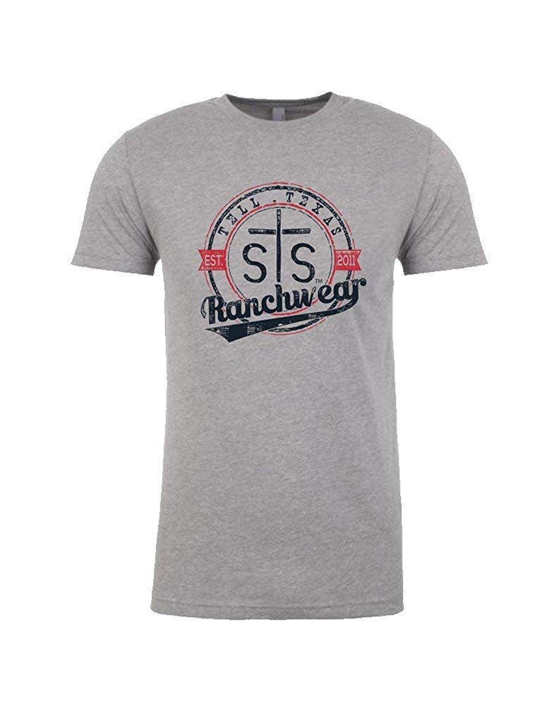 STS Ranchwear Men’s Vintage Tee Gray STS6210DH