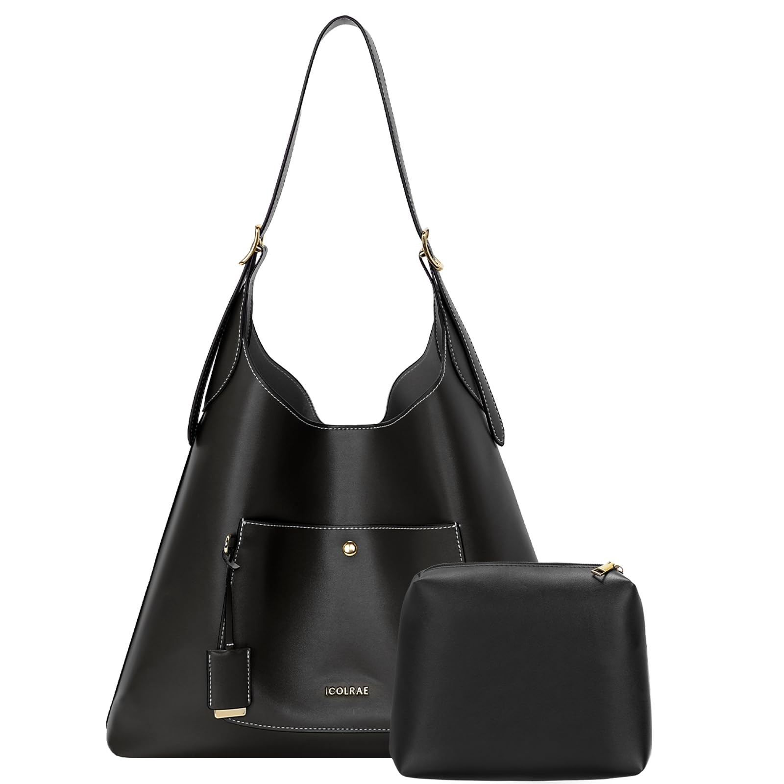 Large Tote Bag for Women, Shoulder Handbag Vegan Leather Slouchy Hobo Tote Pu…