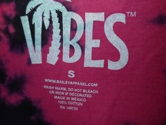 Bailey Apparel Vibes Skull Geisha Tie-Dye T-Shirt Private Label Unisex sz S MINT