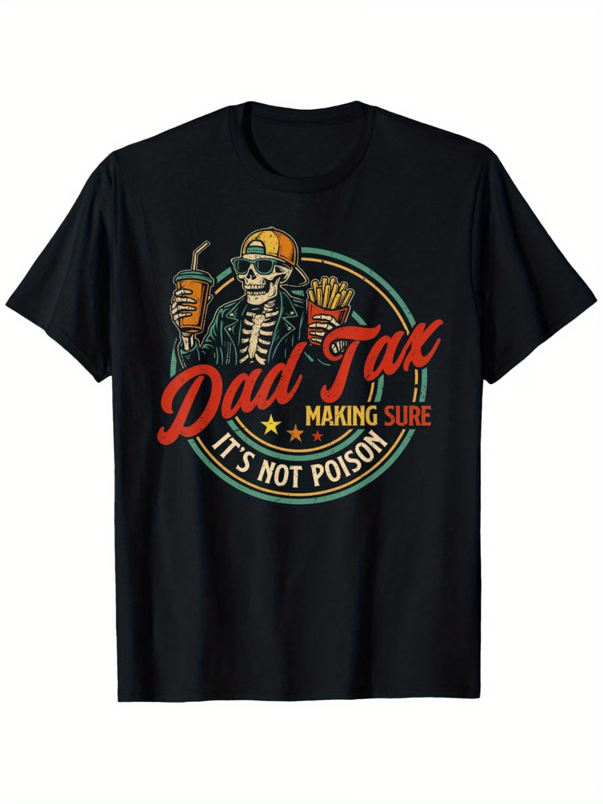 Dad Tax Making Sure It's Not Poison Funny Fathers Day Men T-Shirt gallery
