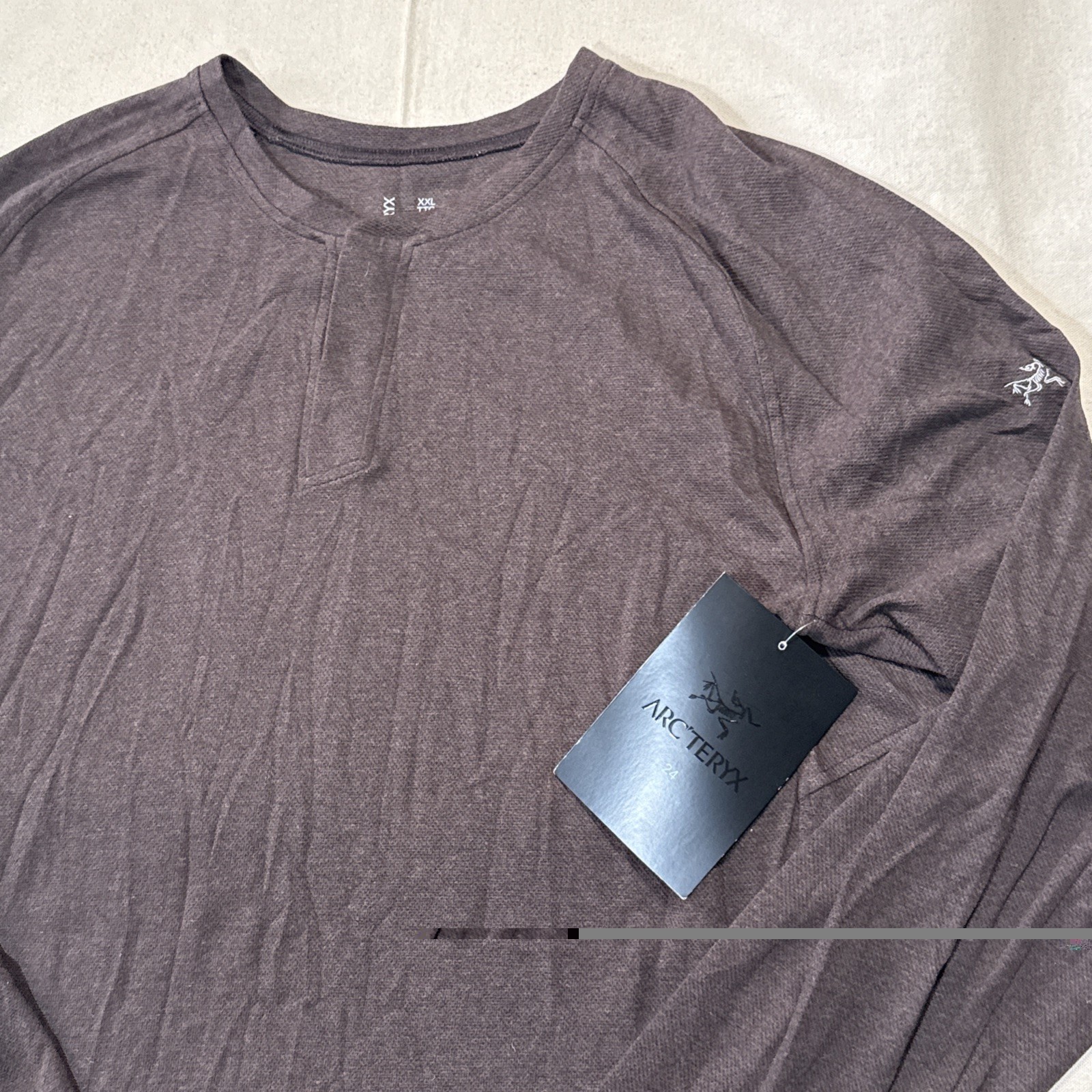 ARC'TERYX Sirrus LS Henley Shirt Mens XXL Carob Long Sleeve Thermal NWT gallery