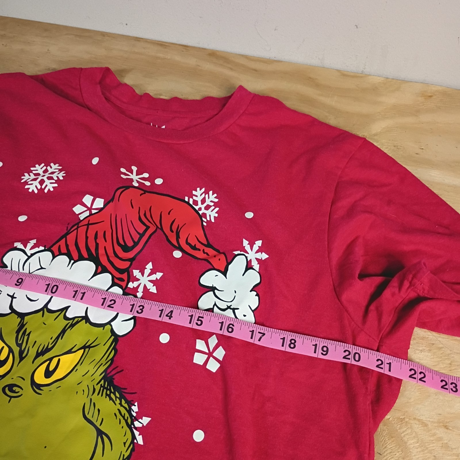 Dr Seuss The Grinch Define Naughty Christmas Holiday T-Shirt Mens Size XL Red gallery