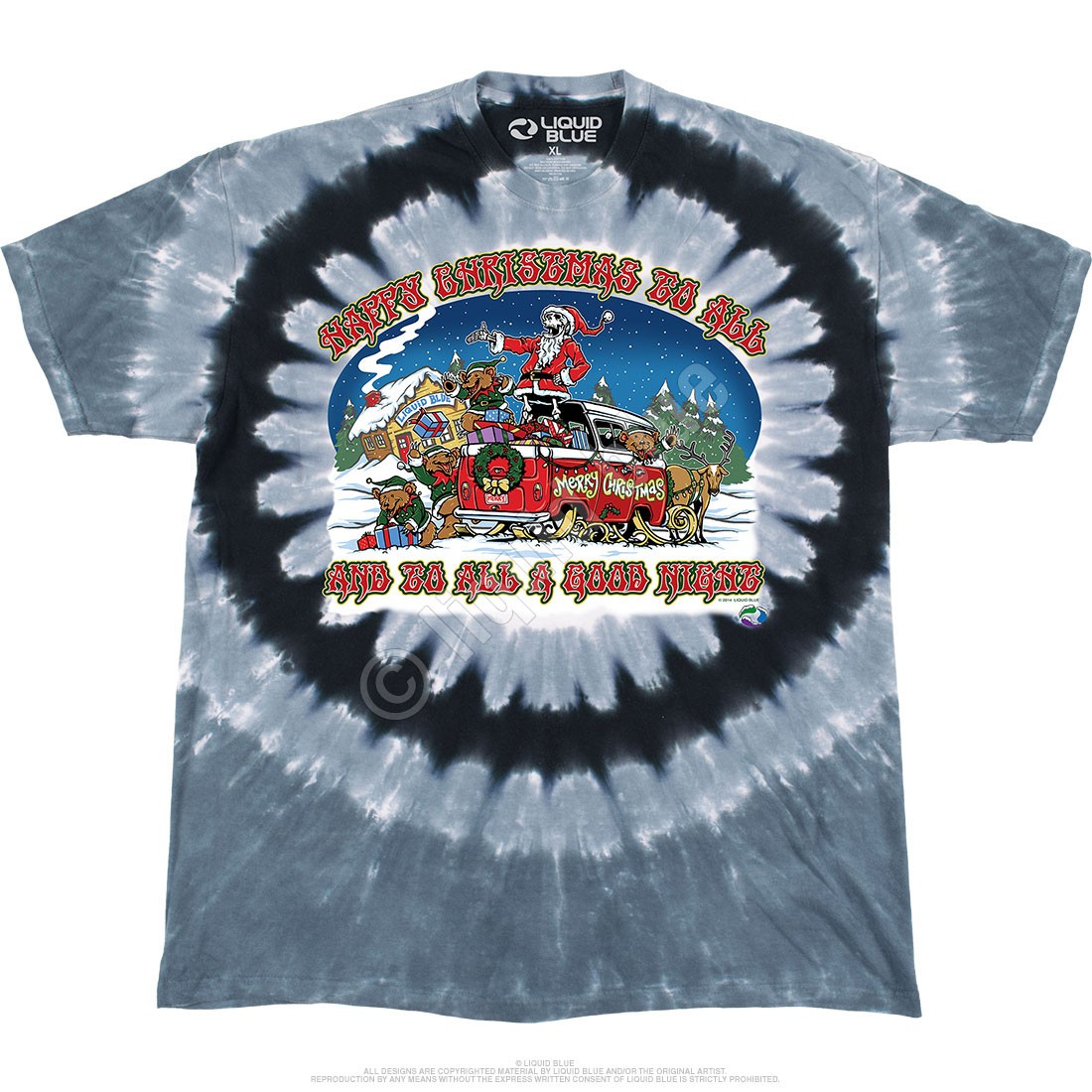 Happy Christmas T-Shirt Liquid Blue gallery