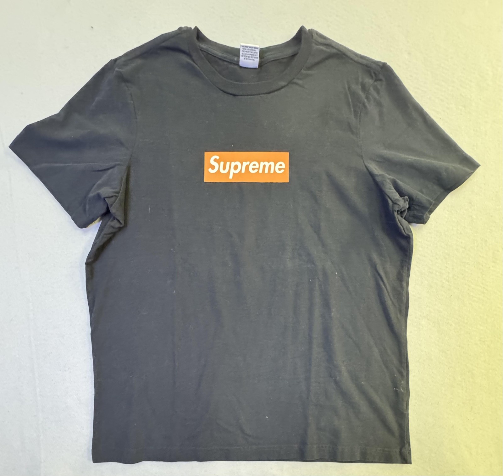 Supreme Shirt Mens Large Black Orange Box Logo San Francisco Market Street Tee gallery