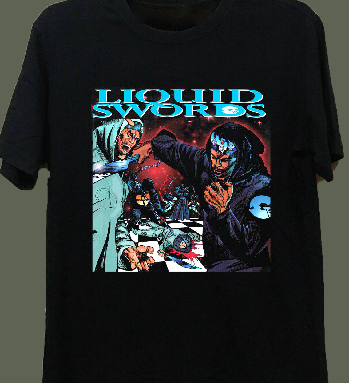 Liquid Swords Album Hip Hop Rap GZA T Shirt Gift For Fans All Sizes gallery
