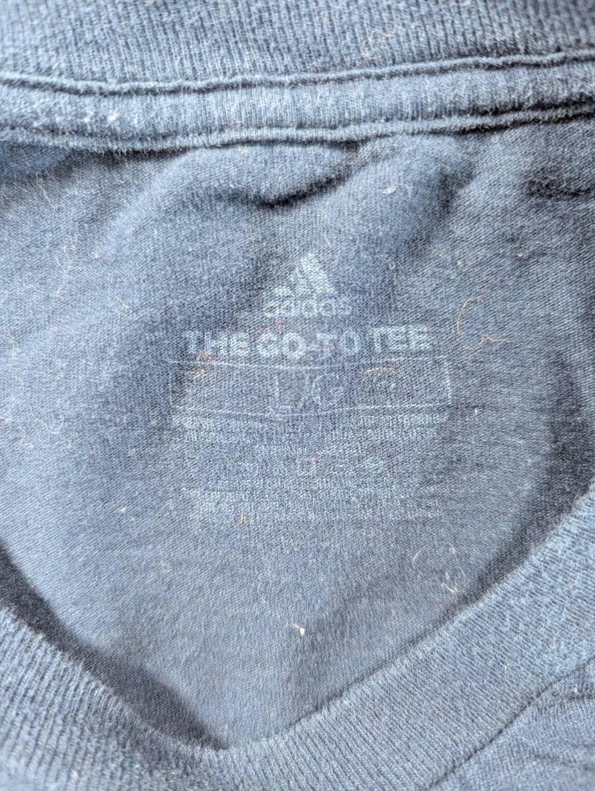 Adidas The Go to Tee Men Large Blue Trolls Volleyball Trinity Christian Crewneck gallery