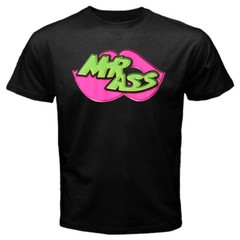 MR ASS Mr. Ass Retro Wrestling Men’s Black T-Shirt Size S to 5XL