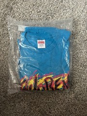 SUPREME FW’20 Scratch Bright Blue T-shirt Men’s size Large Blue Box Logo 2020