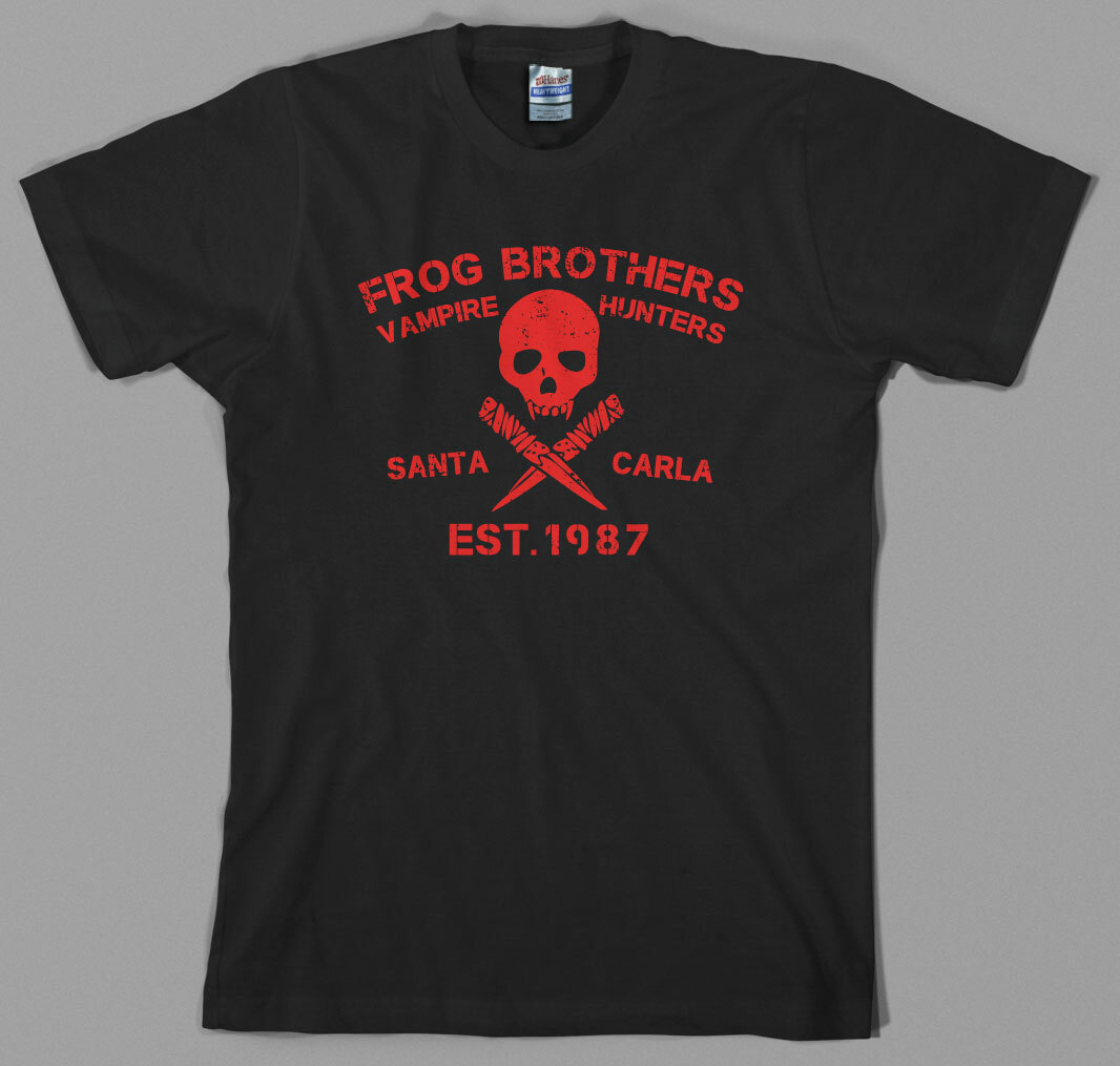 Lost Boys T Shirt – frog brothers, vampire hunters, santa carla, killers, 80s