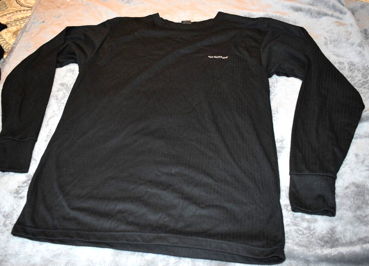 REALTREE L/S T-Shirt Charcoal Color By Leg Apparel.Cuff Sleeves.XXL.100%Polyeste gallery