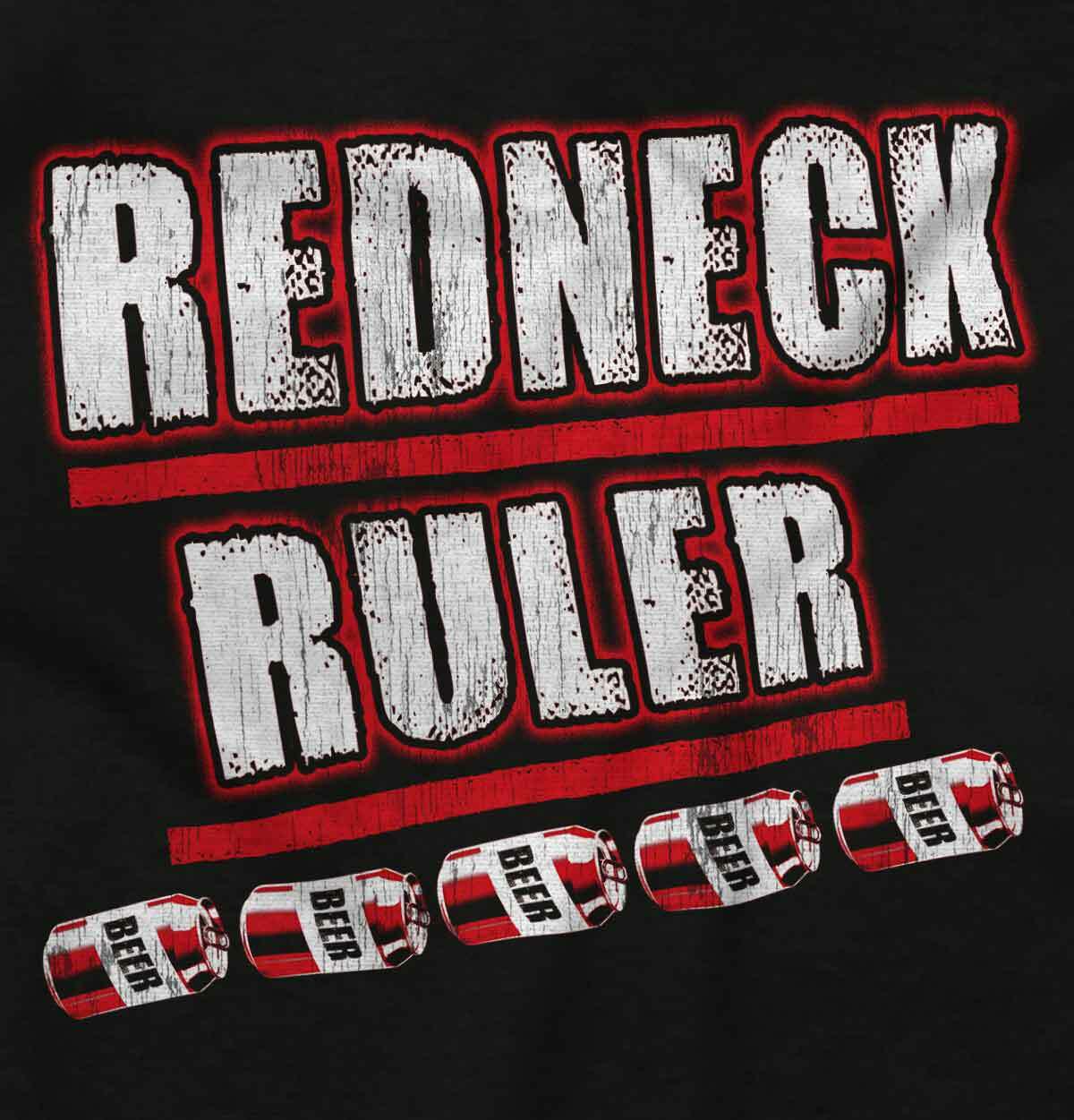 Redneck Funny Drinking Beer Drunk Joke Gift Mens Casual Crewneck T Shirts Tees gallery