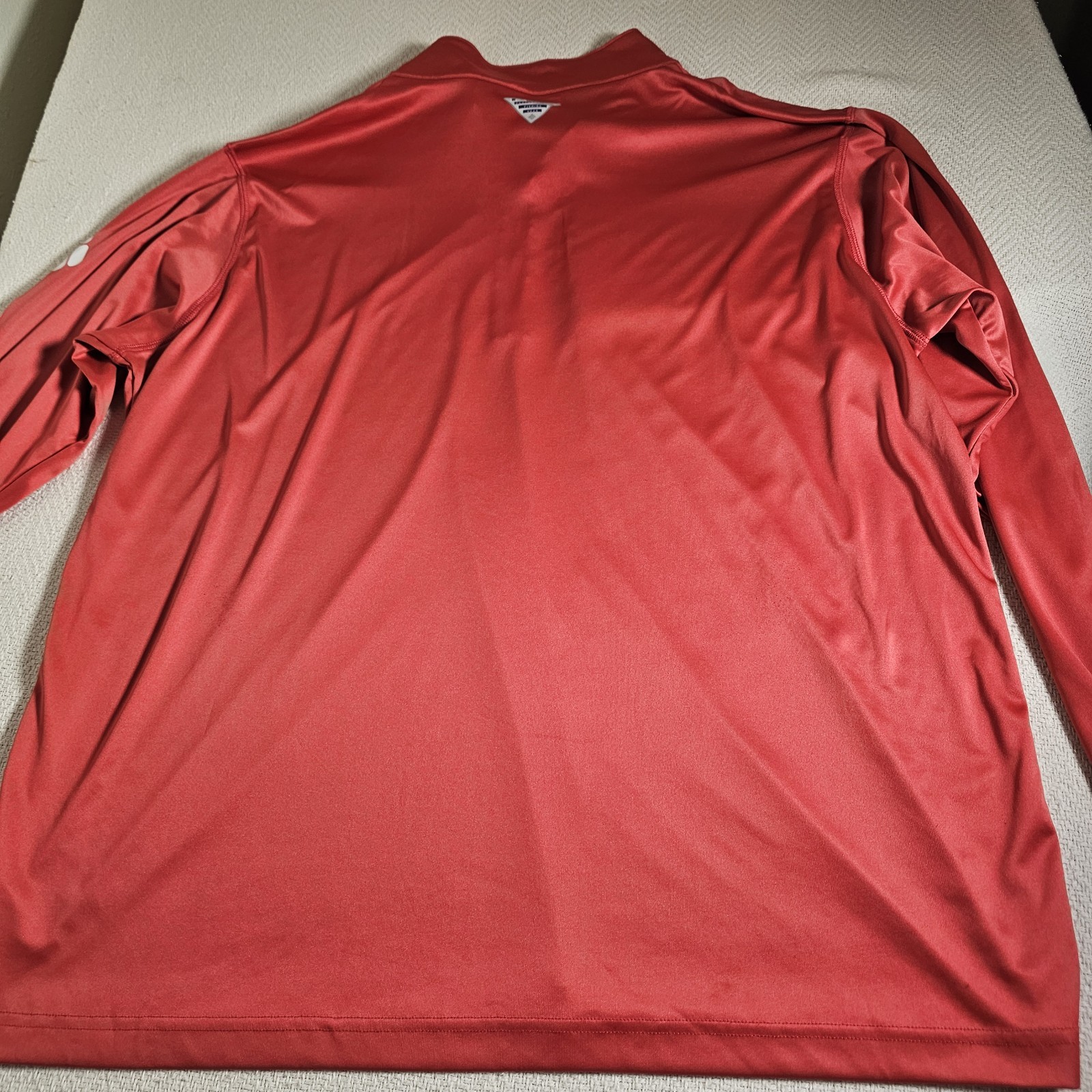 Columbia PFG "Terminal Tackle" 1/4 Zip Omni-Wick Mens Omni Shade Lightweight Red gallery