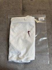 Vintage 90s Nike Mesh Baseball Jersey Button Up White Red Swoosh Made in USA XL