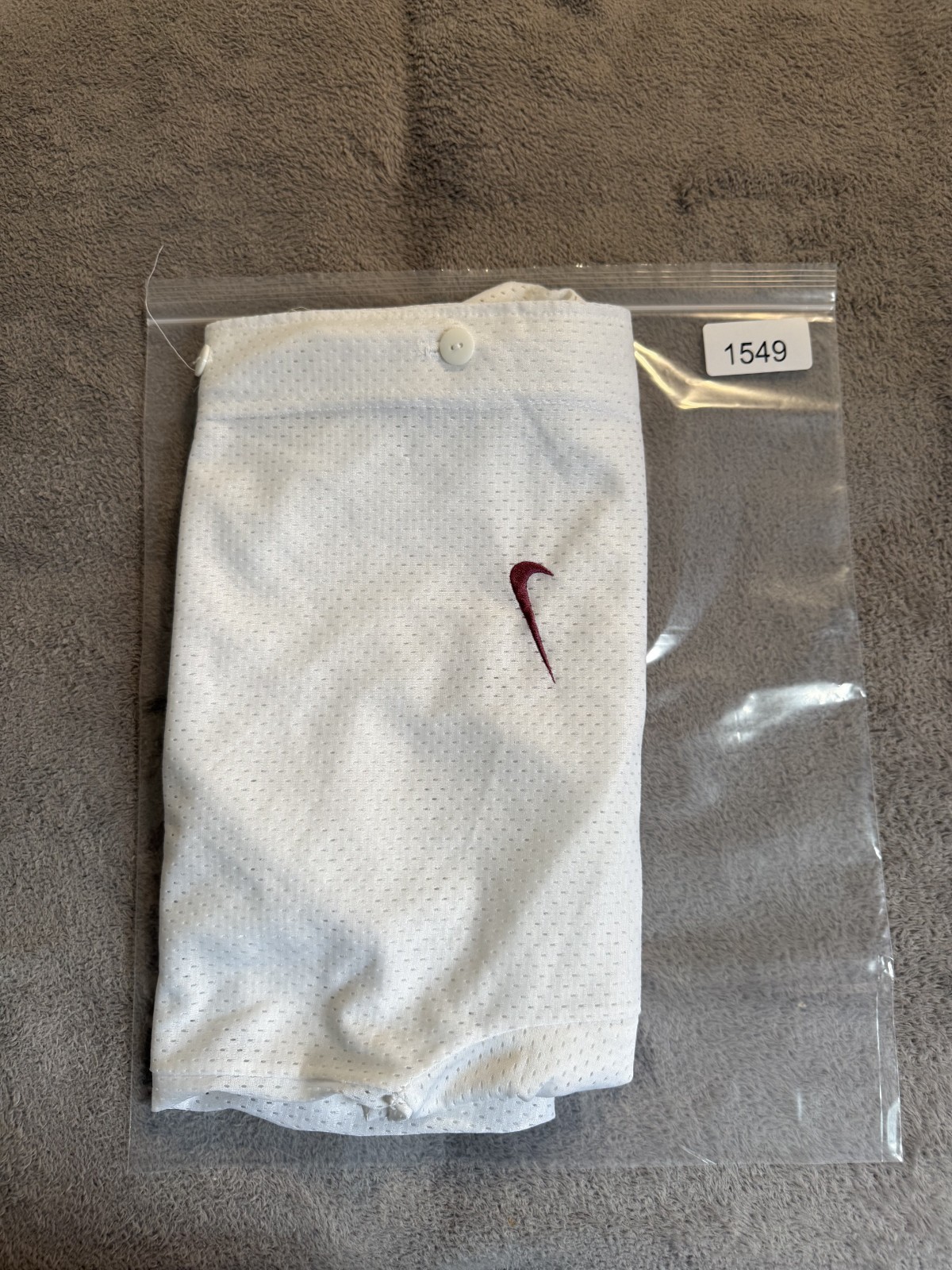 Vintage 90s Nike Mesh Baseball Jersey Button Up White Red Swoosh Made in USA XL gallery