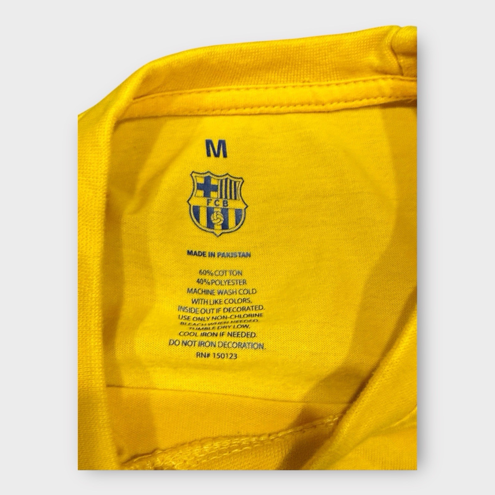 FC Barcelona Graphic Tee Shirt Yellow Medium Sportswear Soccercore Blokecore gallery