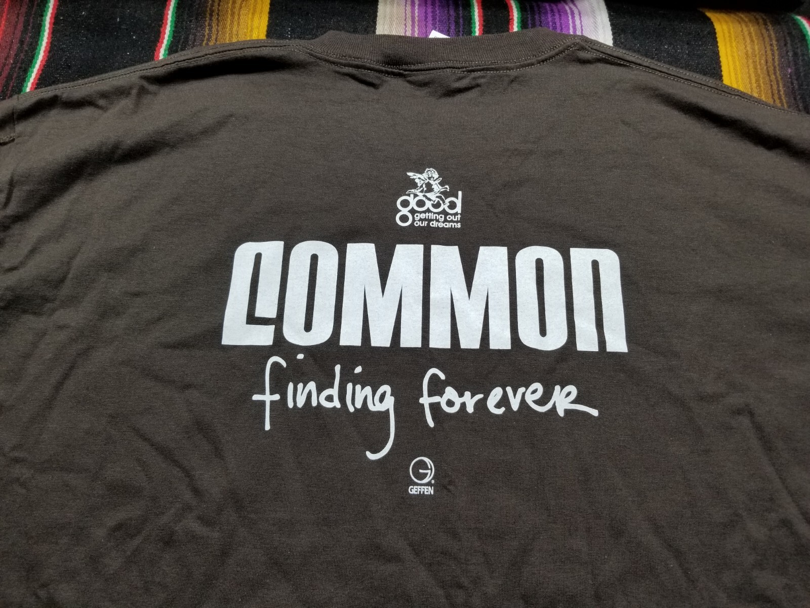 COMMON FINDING FOREVER GEFFEN RECORDS PROMO T-SHIRT SIZE XL 22.5X30.5 gallery