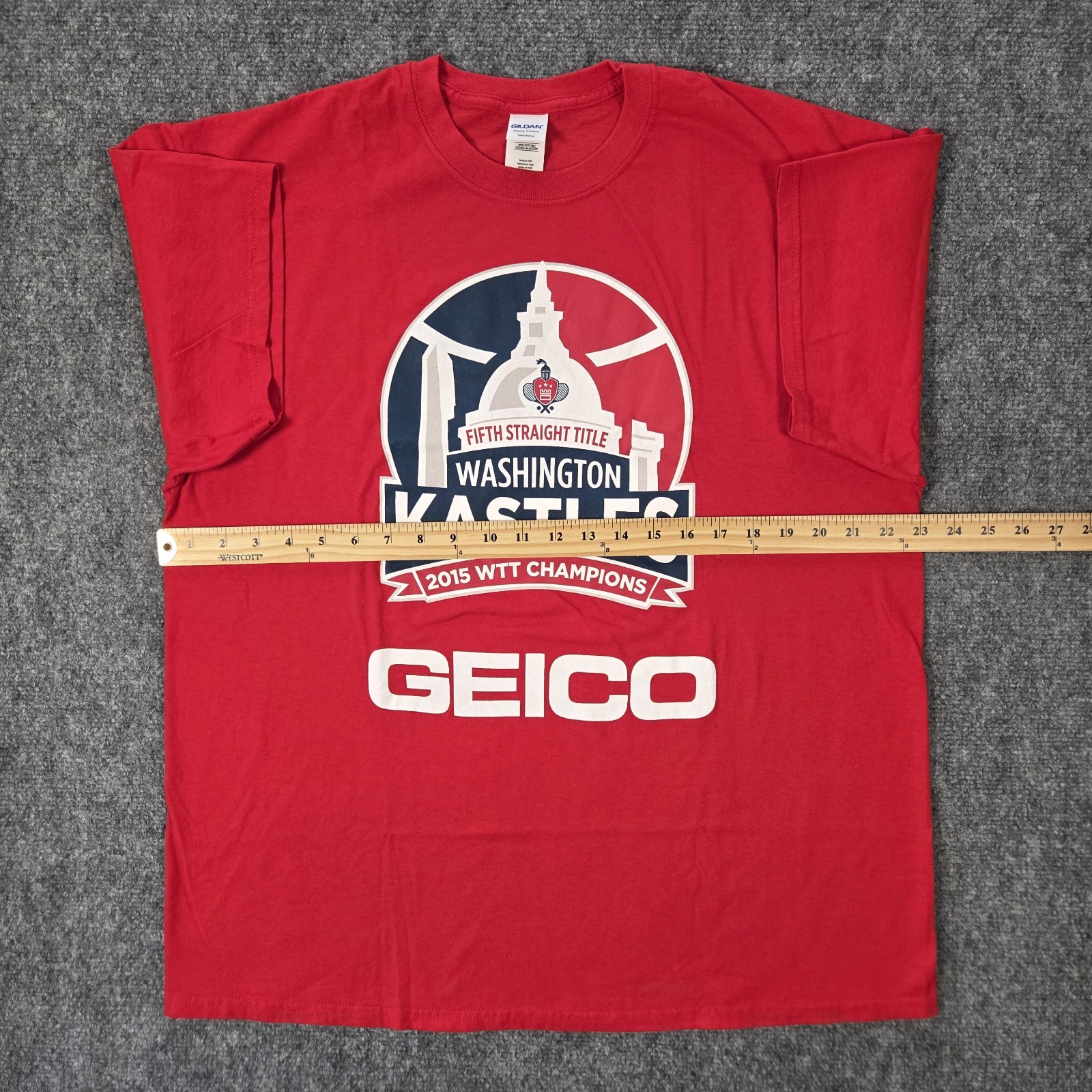 Washington Kastles WTT World Team Tennis Fifth Straight Champions T Shirt XL Red gallery