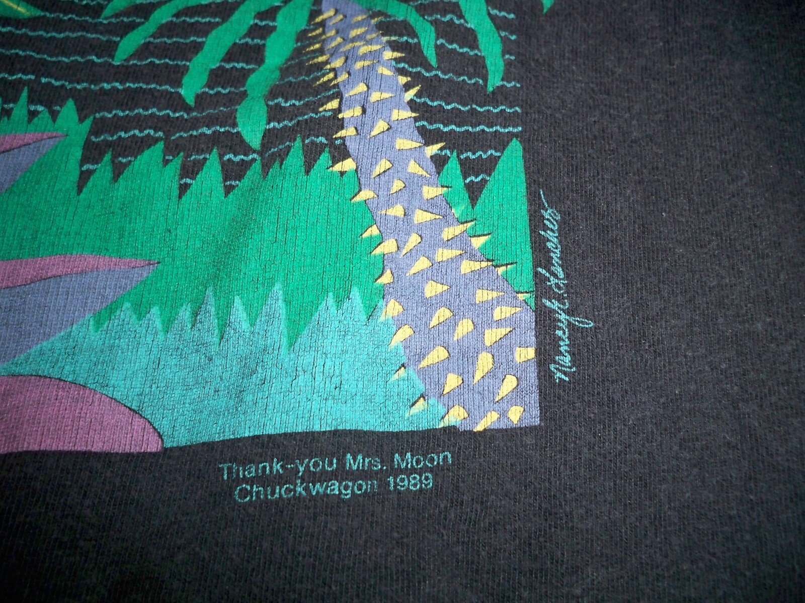 Vtg Crocodiles Rock Lenches Single Stitch All Over Print Tshirt Size XLarge 80’s gallery