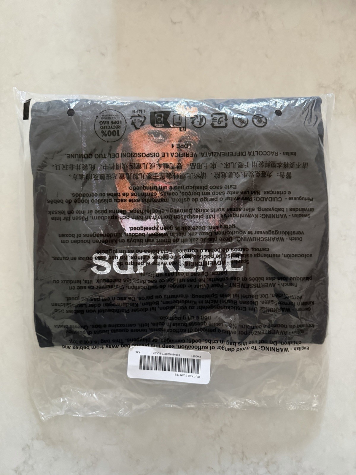Size XXL - Supreme FW25 Wu-Tang Clan RZA Tee Shirt Black Graphic NEW IN HAND gallery
