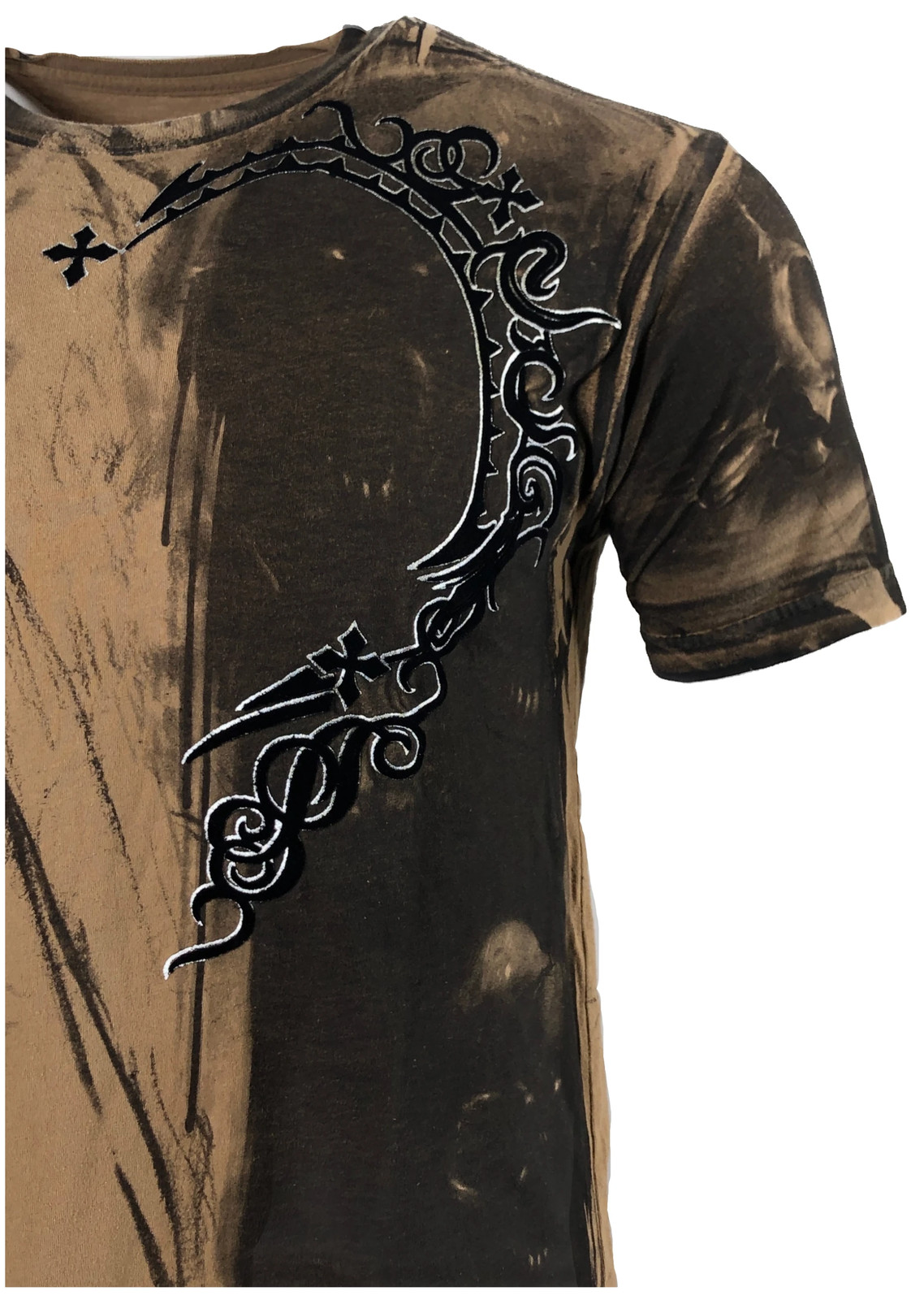 AFFLICTION Men's T-Shirt DARK NIGHT Biker Skulls Tattoo MMA S-5XL gallery