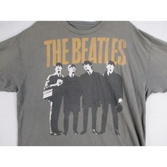 The Beatles Grey Iconic Retro Graphic Tee T-Shirt Men Size XL