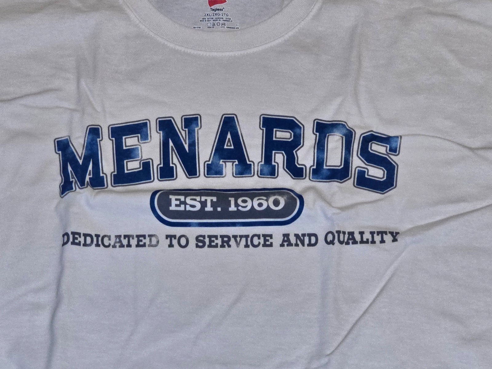 Menards T-shirt Mens Sz 2XL Est. 1960 Hanes ComfortBlend Shirt New gallery
