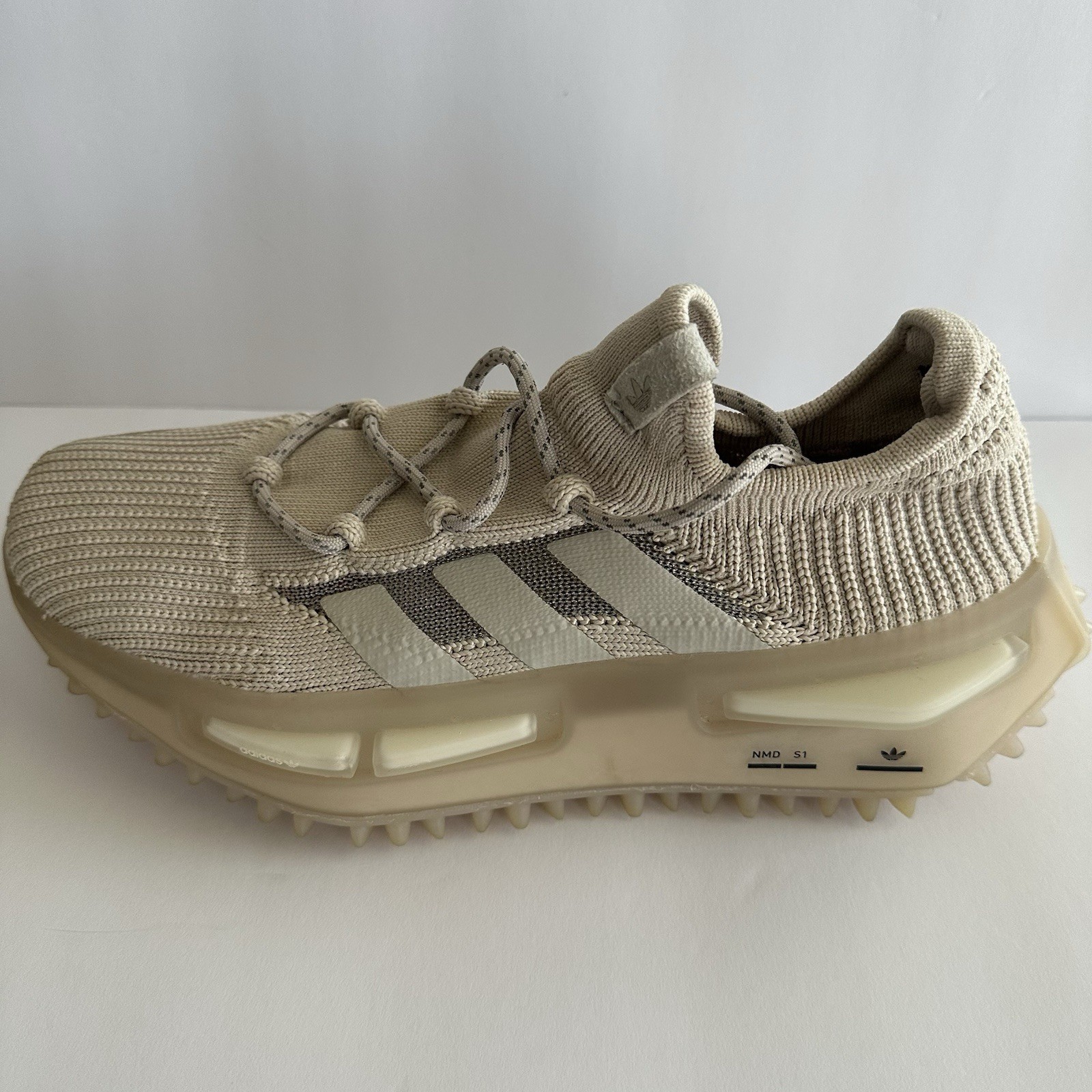 Adidas NMD S1 Lace Up Mens Beige Sneakers Casual Shoes Size 7 PreOwned Clean