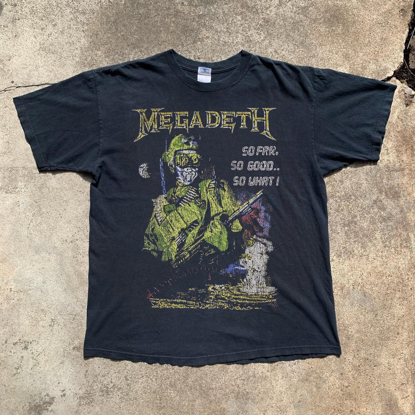 Megadeth – So Far, So Good, So What Cotton Black T-shirt Size S-5XL