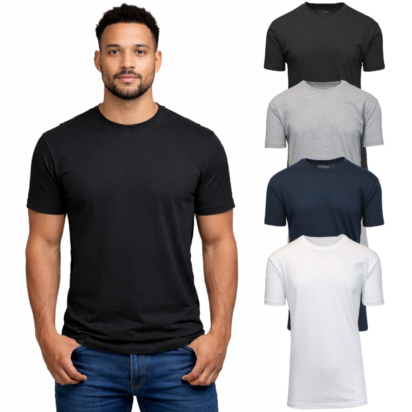 4-Pack Men's Casual Crew Neck T-Shirt Tee (S-3XL) Free Shipping gallery