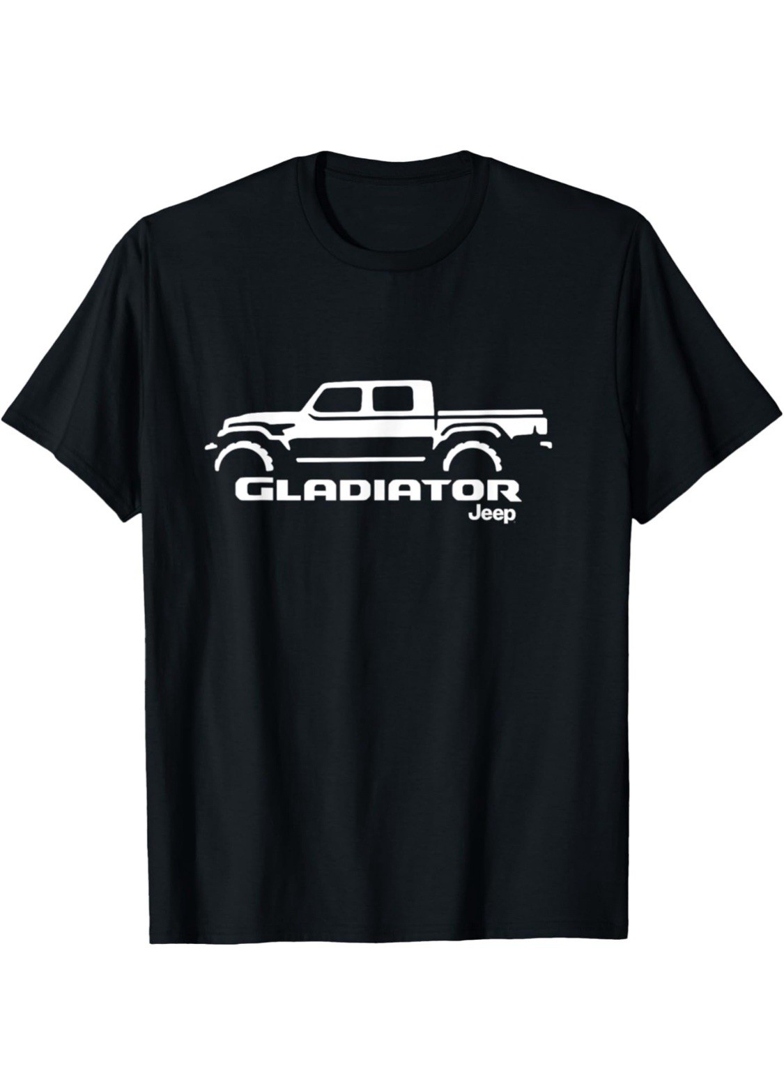 mens jeep Gladiator t shirt LARGE Black/white Letters