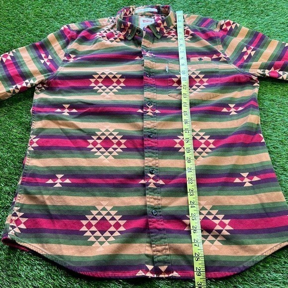 Levi's multicoloured Aztec button up shirt Size XL gallery