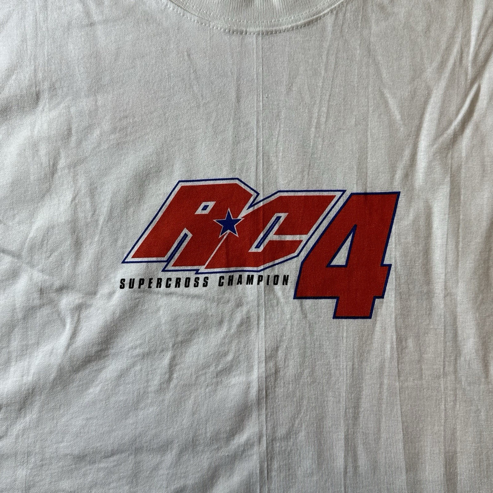 Vintage Motocross Racing Ricky Carmichael #4 Supercross 2002 T-Shirt Men’s XL gallery