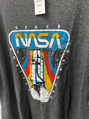 Fifth Sun Gray Nasa Space Shuttle Crew Neck T-shirt Men’s Size 2XLT